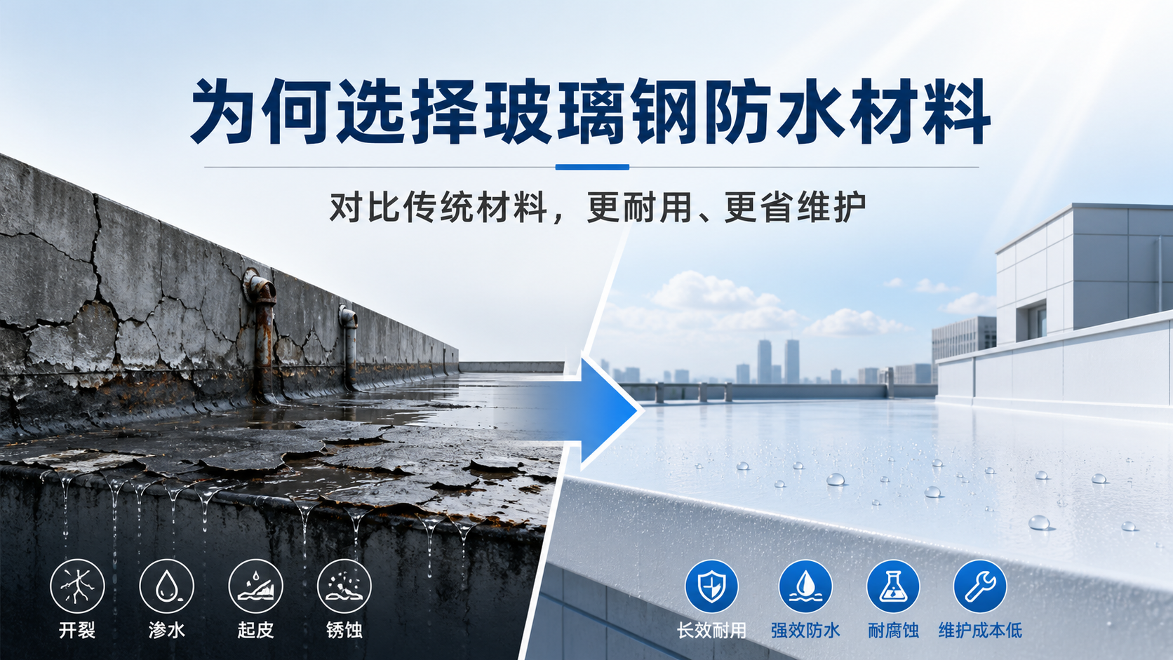 在新乡，为何选择玻璃钢防水材料而非传统材料